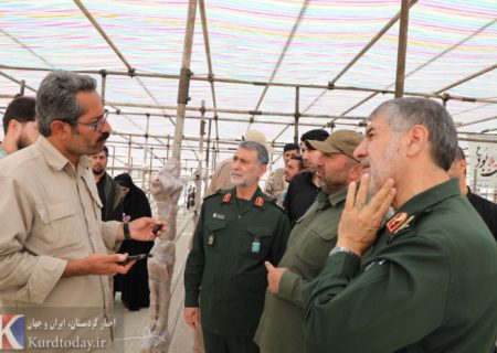 حضور فرمانده سپاه بیت المقدس کردستان در مرز باشماق مریوان