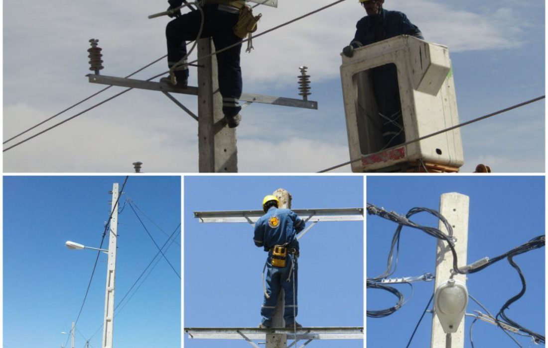 شبکه برق روستای علی آباد سیاه منصور شهرستان بیجار بهسازی و باز آرایی کامل شد