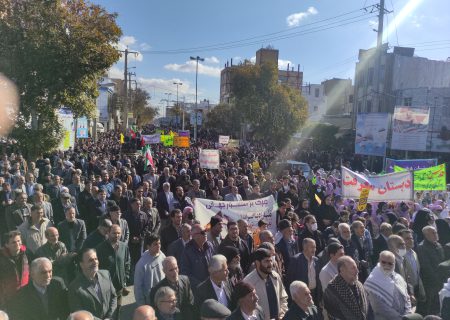 تجمع مردم شهرستان قروه در حمایت از غزه و محکومیت رژیم صهیونیستی+ عکس