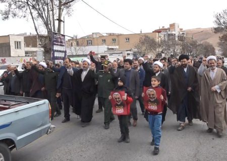 راهپیمایی مردم بیجار در محکومیت جنایت در گلزار شهدای کرمان