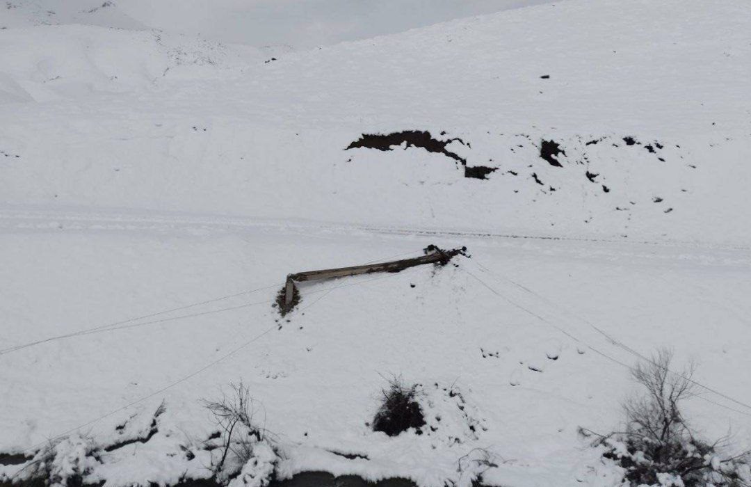 قطع برق ۹۳ روستای استان کردستان بدلیل رانش زمین