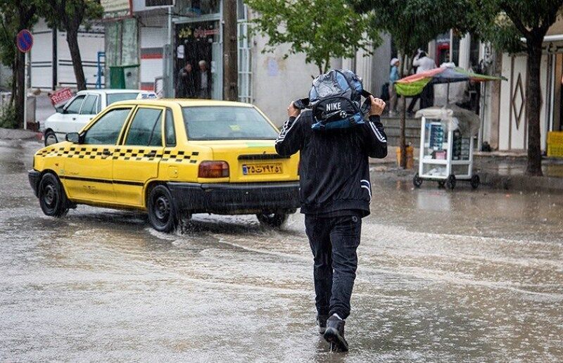 فعالیت سامانه بارشی در آسمان کردستان